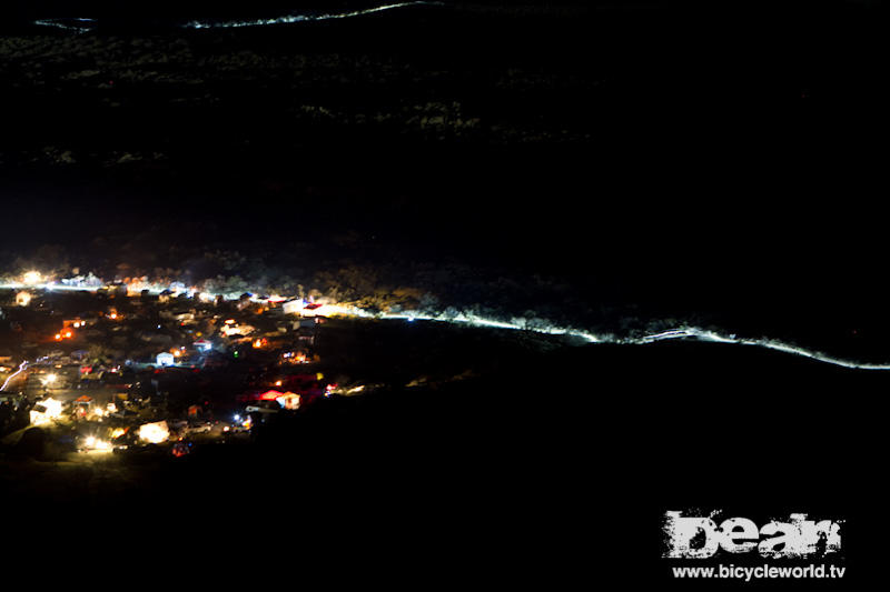 top of the hill looking down on the old pueblo